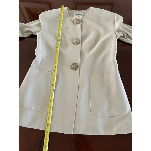 Mimmina 2 piece formal set wedding Victorian dress blazer vintage ruffle,  44 10 - Picture 15 of 16